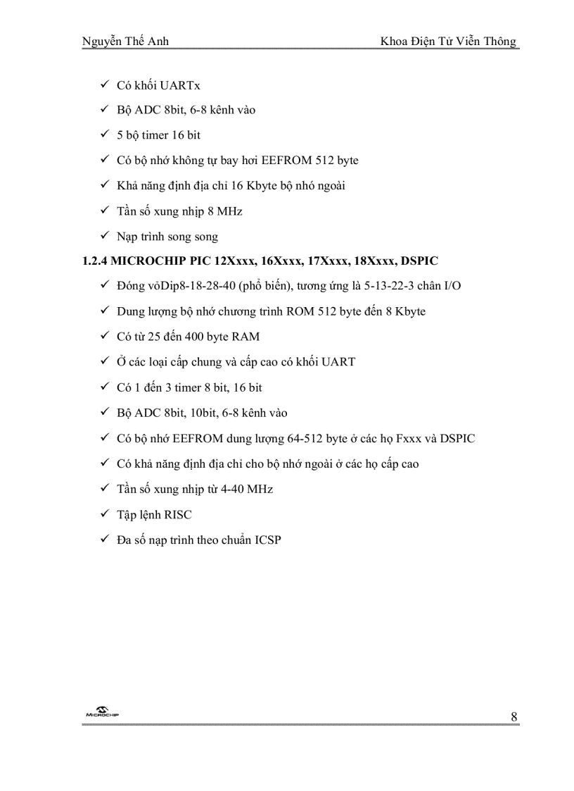 image for page Vi Điều Khiển PIC 18F4550