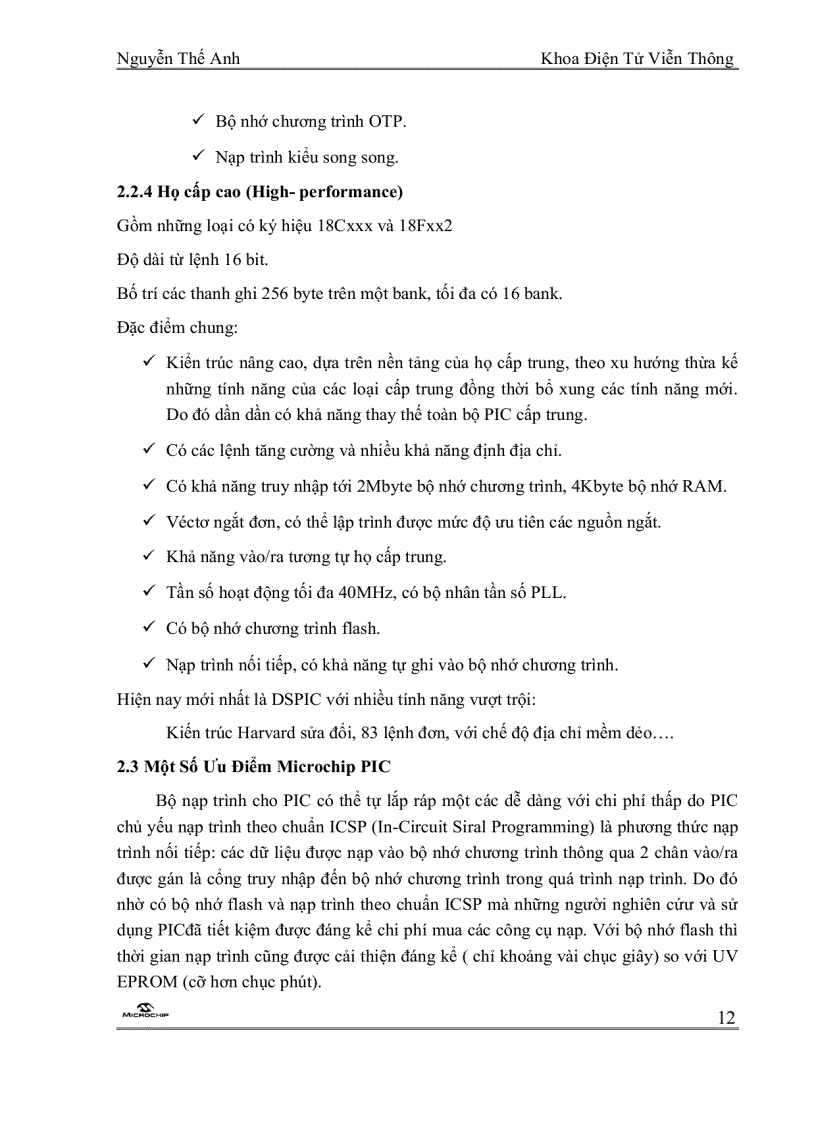 image for page Vi Điều Khiển PIC 18F4550