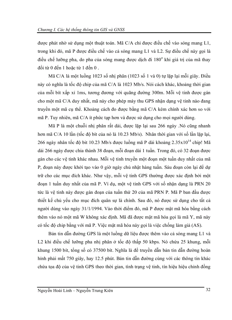 image for page Nghiên cứu hệ thống thông tin địa lý GIS công nghệ định vị toàn cầu GPS và kỹ thuật điều chế số GMSK 135 trang ĐH BK HN