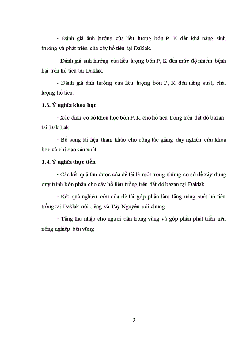 image for page Luận văn thạc sỹ Nghiên cứu liều lượng bón phân P và K cho cây hồ tiêu ở DakLak