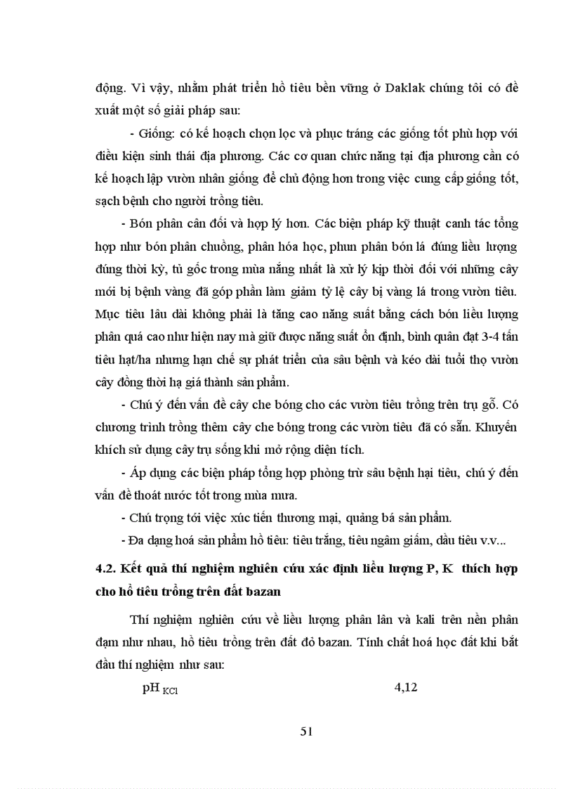 image for page Luận văn thạc sỹ Nghiên cứu liều lượng bón phân P và K cho cây hồ tiêu ở DakLak
