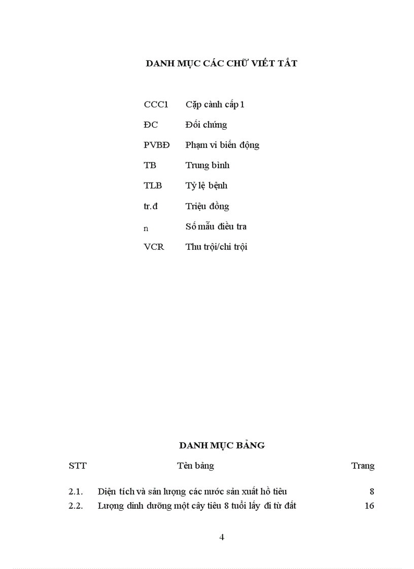 image for page Luận văn thạc sỹ Nghiên cứu liều lượng bón phân P và K cho cây hồ tiêu ở DakLak