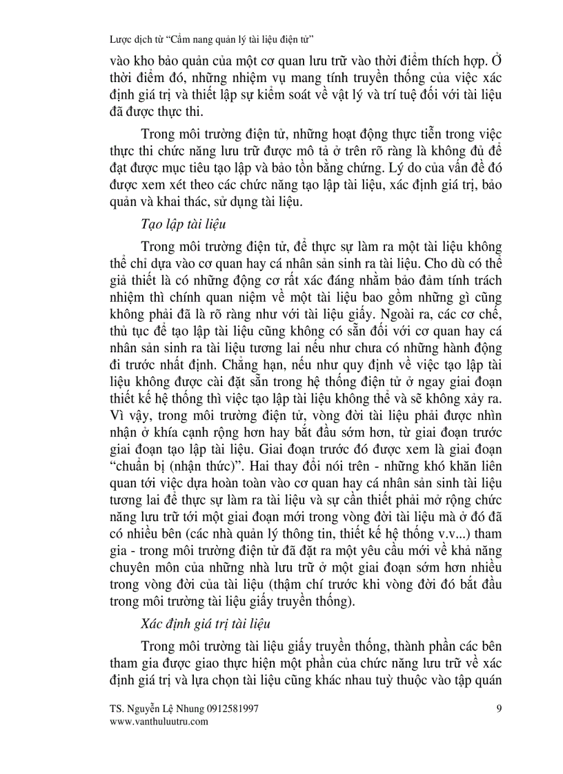 image for page Quan niệm về chức năng lưu trữ