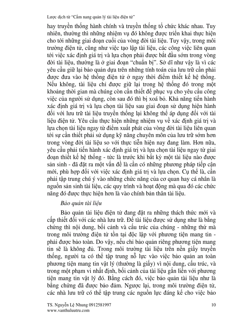 image for page Quan niệm về chức năng lưu trữ