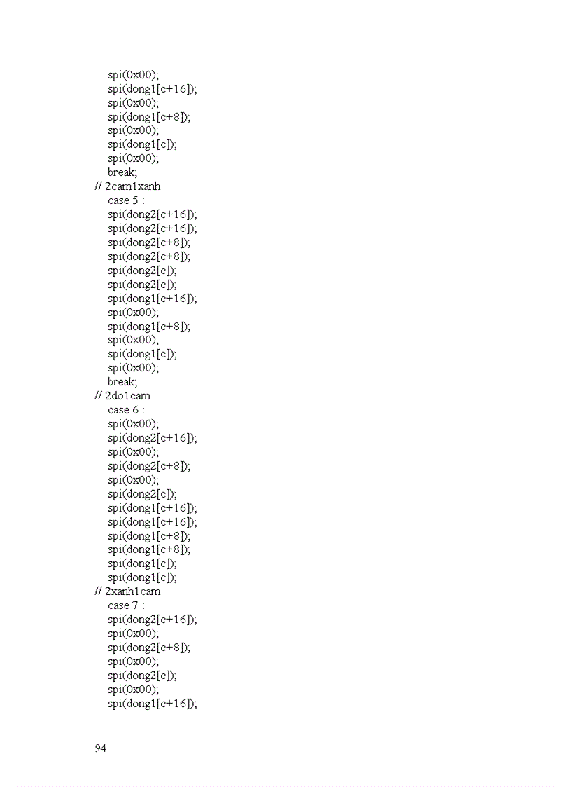 image for page Thiết kế bảng quảng cáo LED sử dụng vi điều khiển ATMEGA16 Module điều khiển hiển thị ĐH BK HN