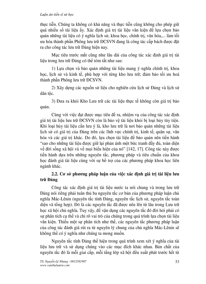 image for page Xác định giá trị tài liệu Phông lưu trữ Đảng Cộng sản Việt Nam chương 2