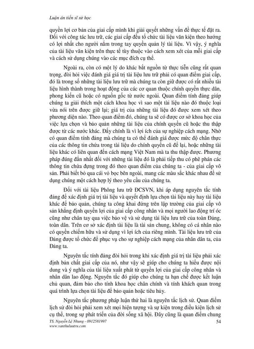 image for page Xác định giá trị tài liệu Phông lưu trữ Đảng Cộng sản Việt Nam chương 2