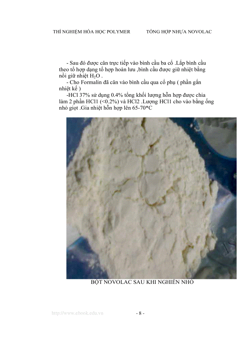 image for page Tổng hợp nhựa novolac