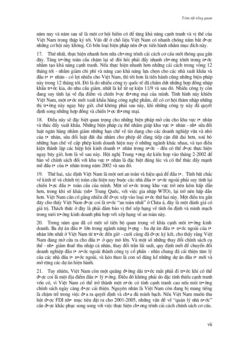 image for page Báo cáo phát triển việt nam 2002 thực hiên cải cách để tăng trưởng và giảm nghèo nhanh hơn