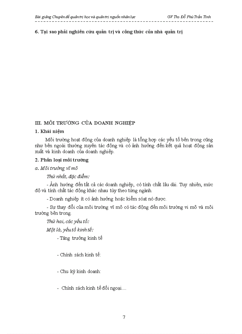 image for page Bài giảng Chuyên đề quản trị học và quản trị nguồn nhân lực