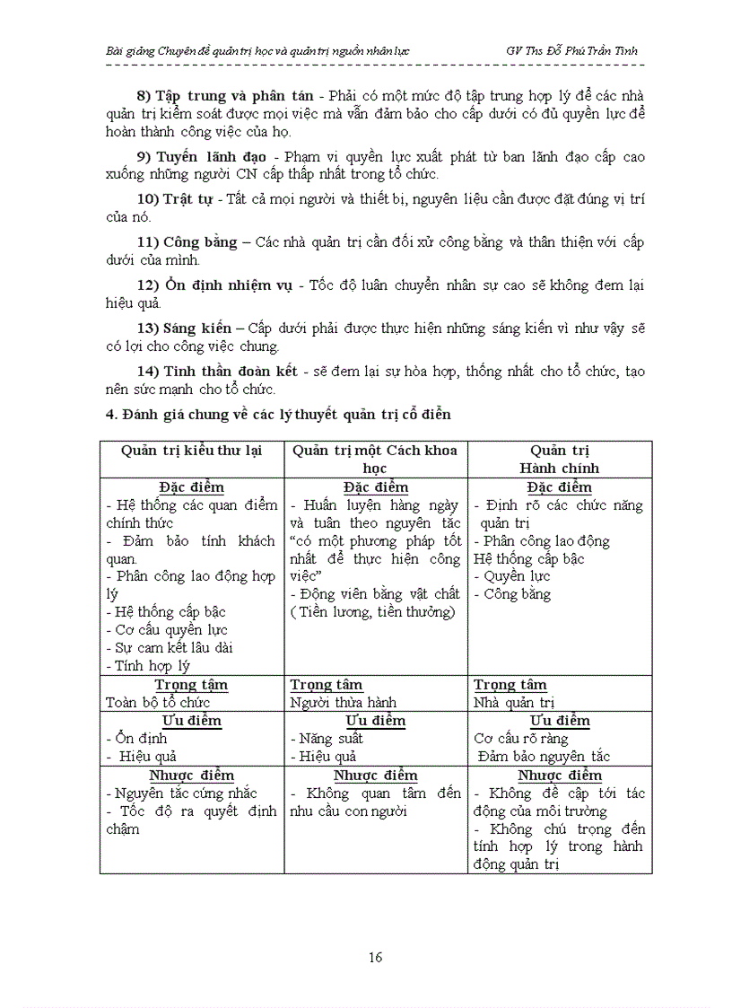 image for page Bài giảng Chuyên đề quản trị học và quản trị nguồn nhân lực