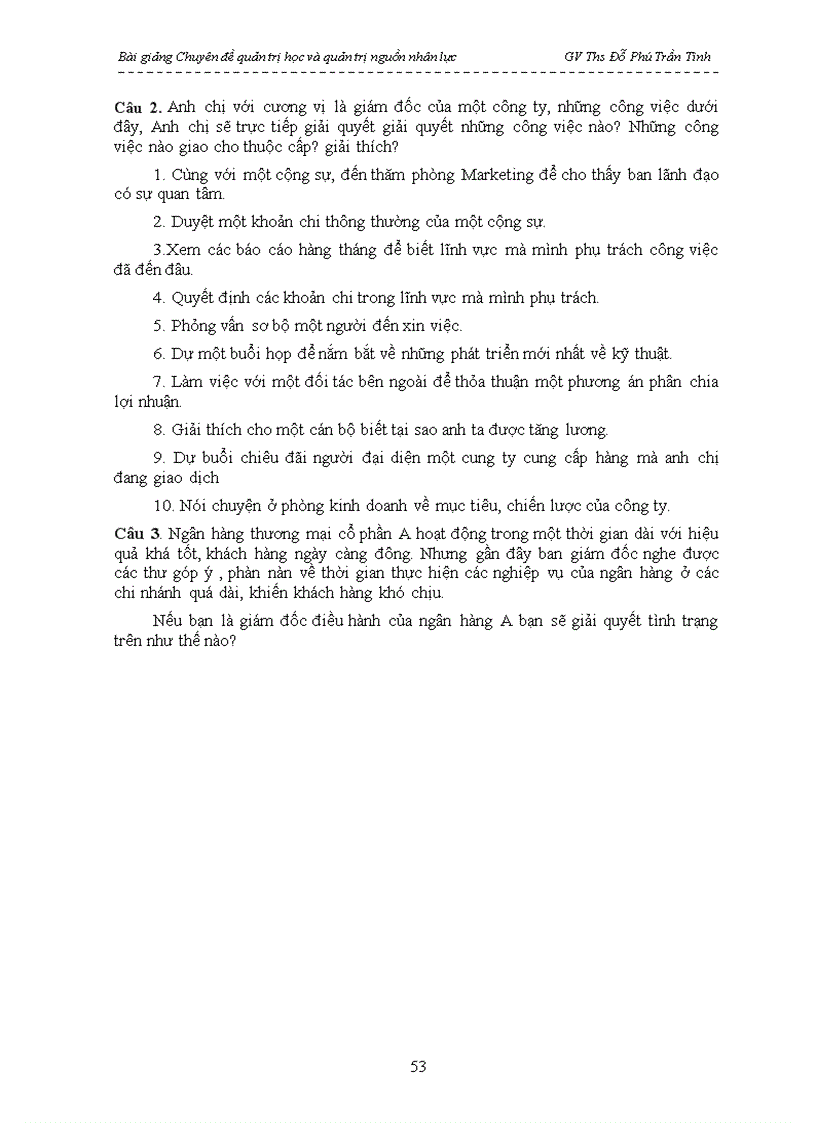 image for page Bài giảng Chuyên đề quản trị học và quản trị nguồn nhân lực