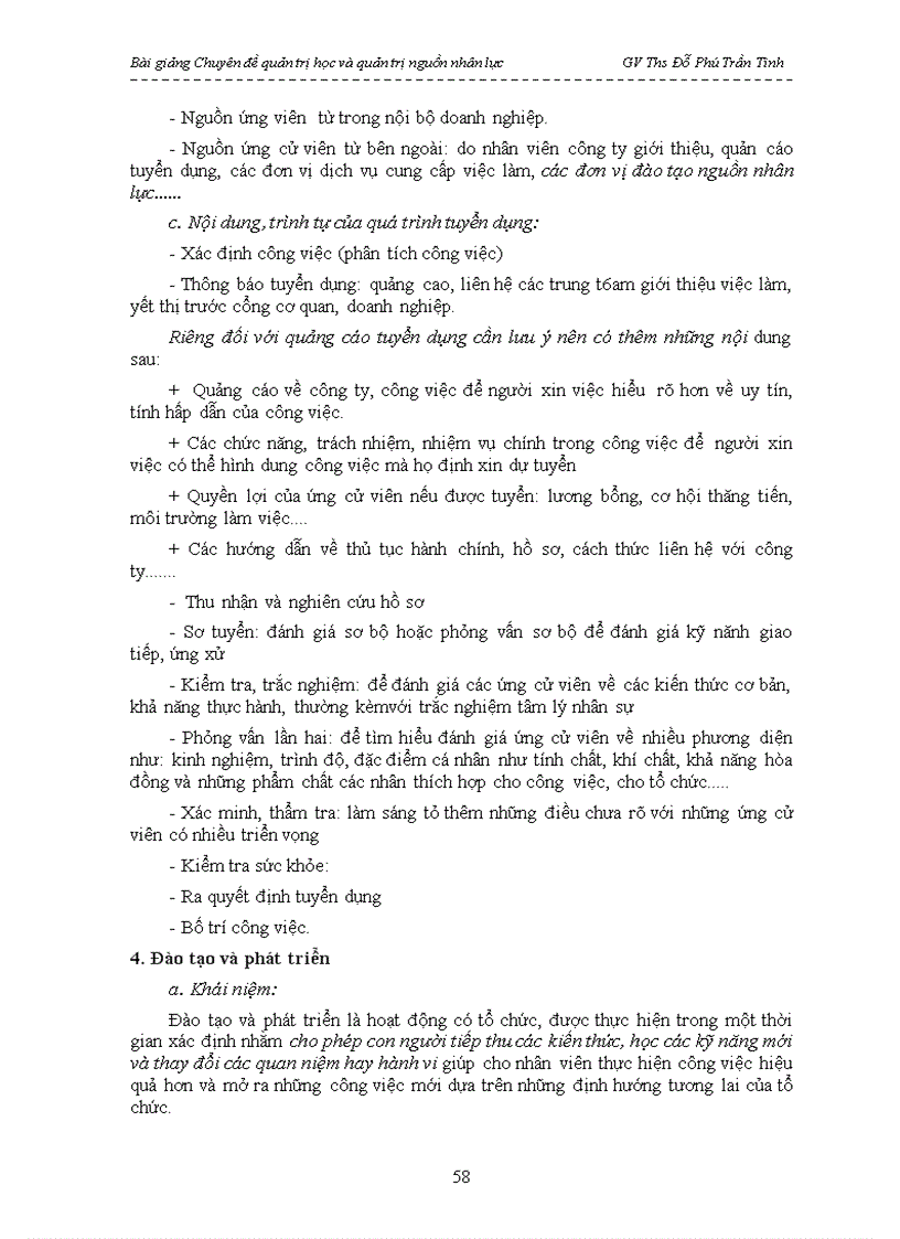 image for page Bài giảng Chuyên đề quản trị học và quản trị nguồn nhân lực