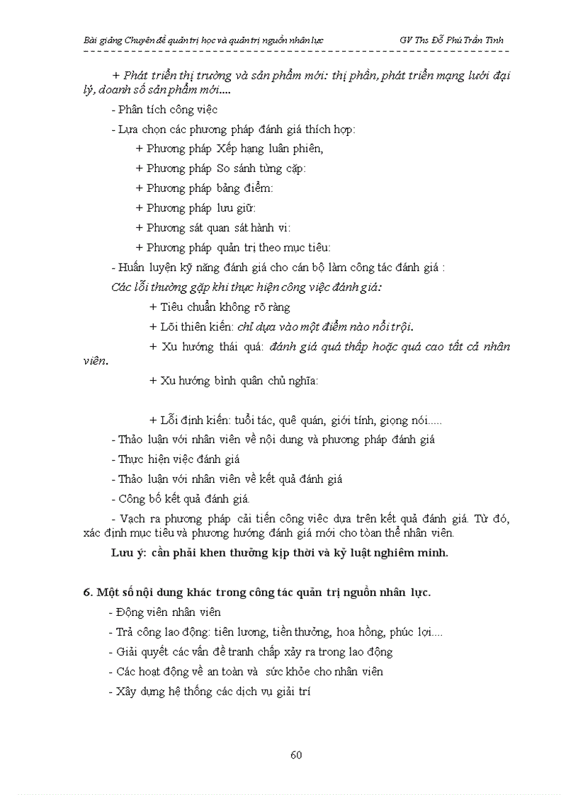 image for page Bài giảng Chuyên đề quản trị học và quản trị nguồn nhân lực