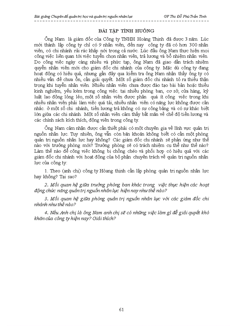 image for page Bài giảng Chuyên đề quản trị học và quản trị nguồn nhân lực