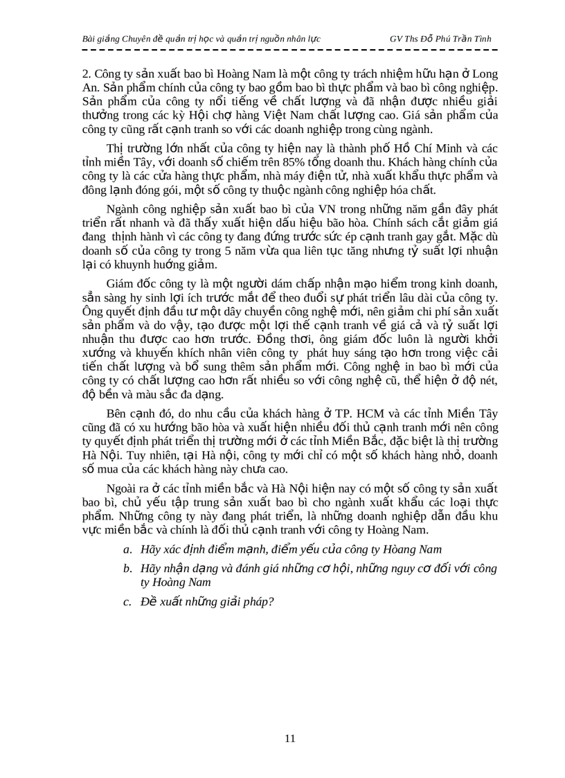 image for page Bài giảng Chuyên đề quản trị học và quản trị nguồn nhân lực