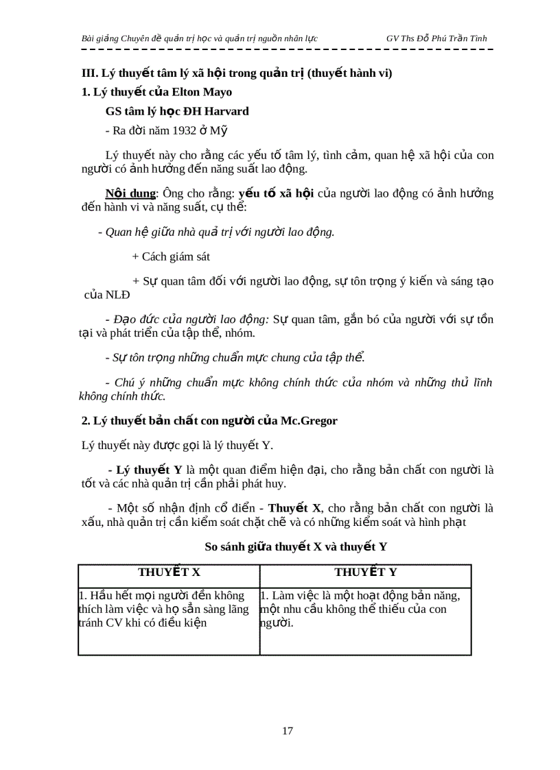 image for page Bài giảng Chuyên đề quản trị học và quản trị nguồn nhân lực