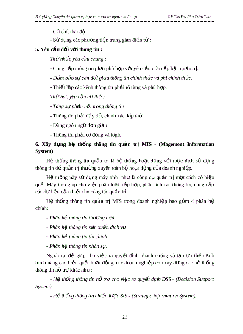 image for page Bài giảng Chuyên đề quản trị học và quản trị nguồn nhân lực