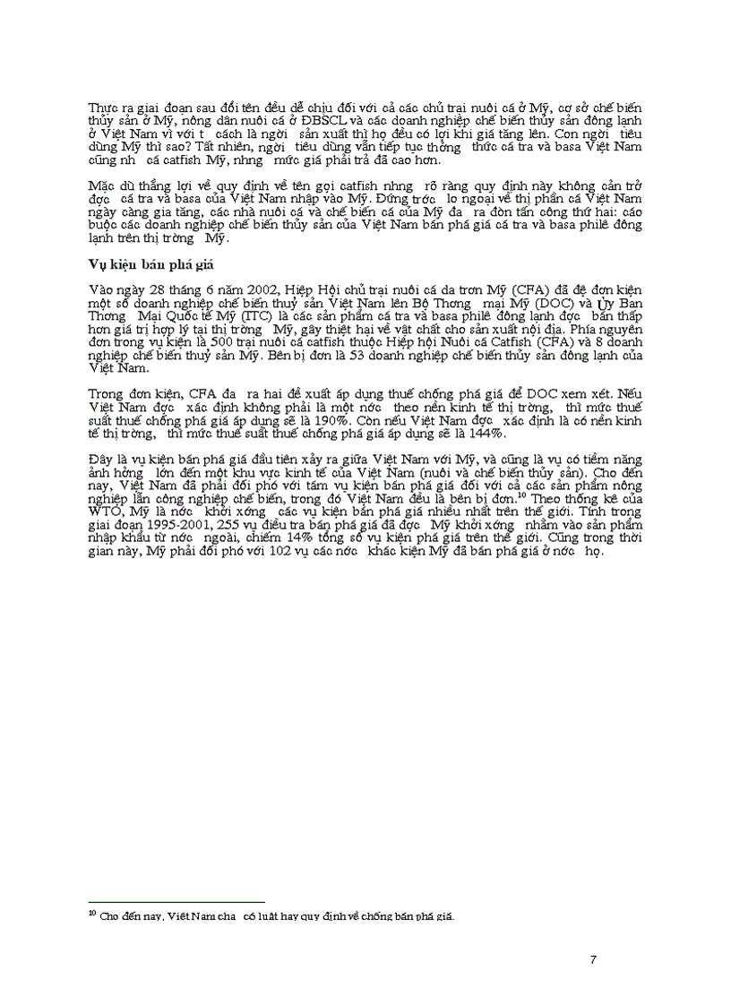 image for page Cuộc chiến Catfish Xuất khẩu cá tra và cá basa của Việt Nam sang thị trường Mỹ