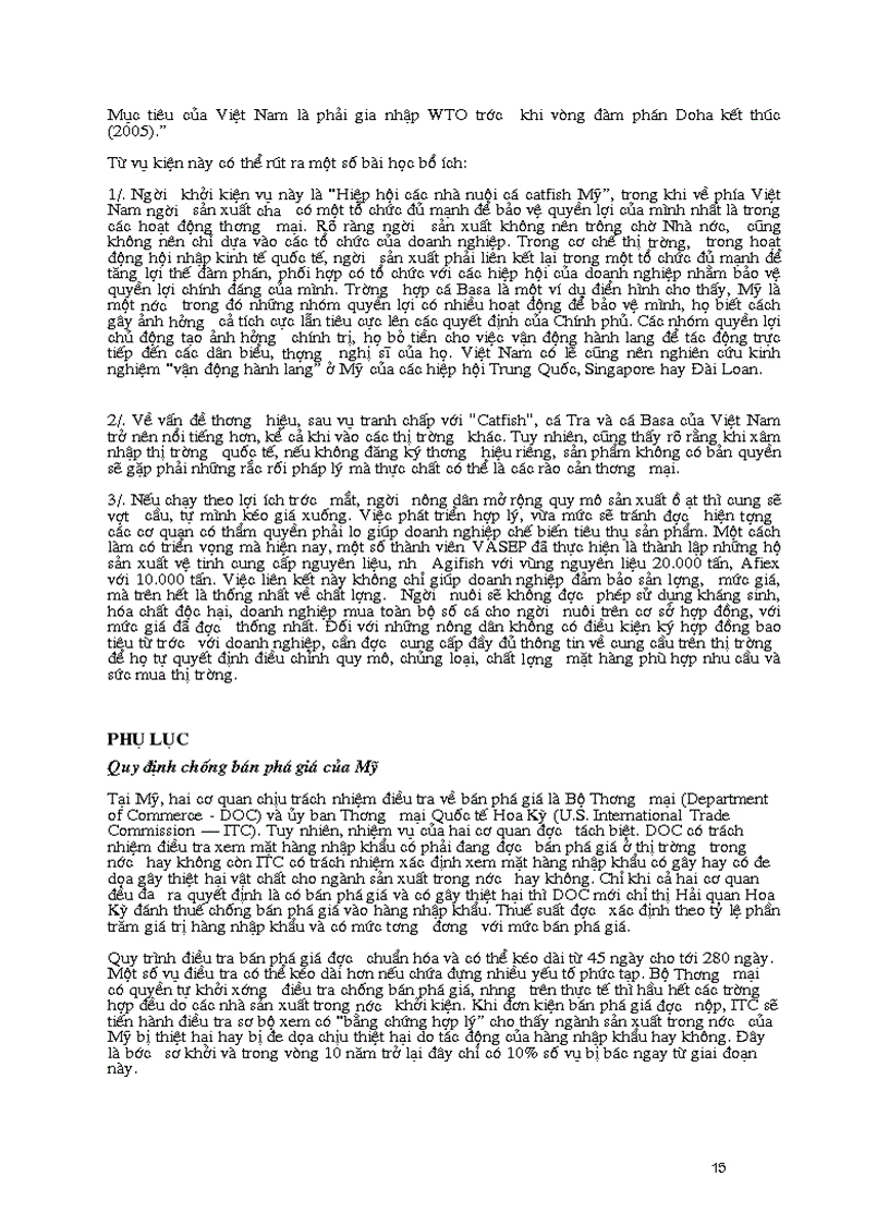 image for page Cuộc chiến Catfish Xuất khẩu cá tra và cá basa của Việt Nam sang thị trường Mỹ