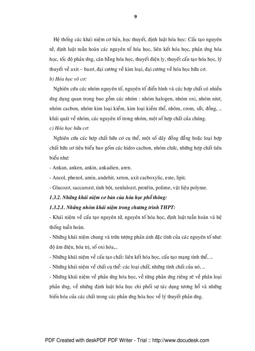 image for page Nghiên cứu sự hình thành các khái niệm hóa học cơ bản trong chương trình hóa học THCS