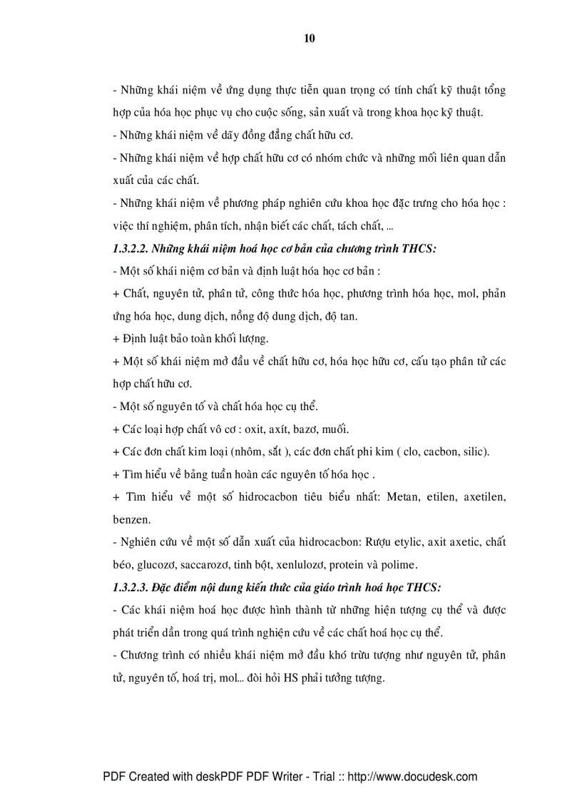 image for page Nghiên cứu sự hình thành các khái niệm hóa học cơ bản trong chương trình hóa học THCS