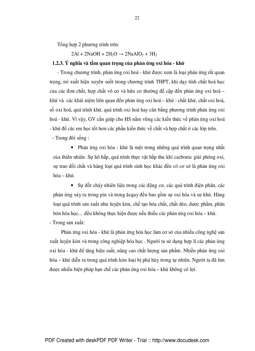 image for page Nghiên cứu phản ứng oxi hóa khử trong chương trình hóa học phổ thông