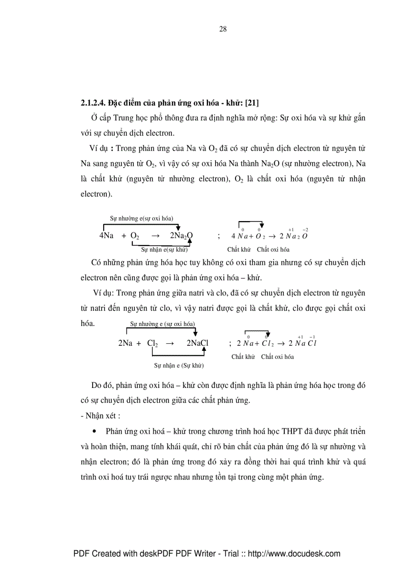 image for page Nghiên cứu phản ứng oxi hóa khử trong chương trình hóa học phổ thông