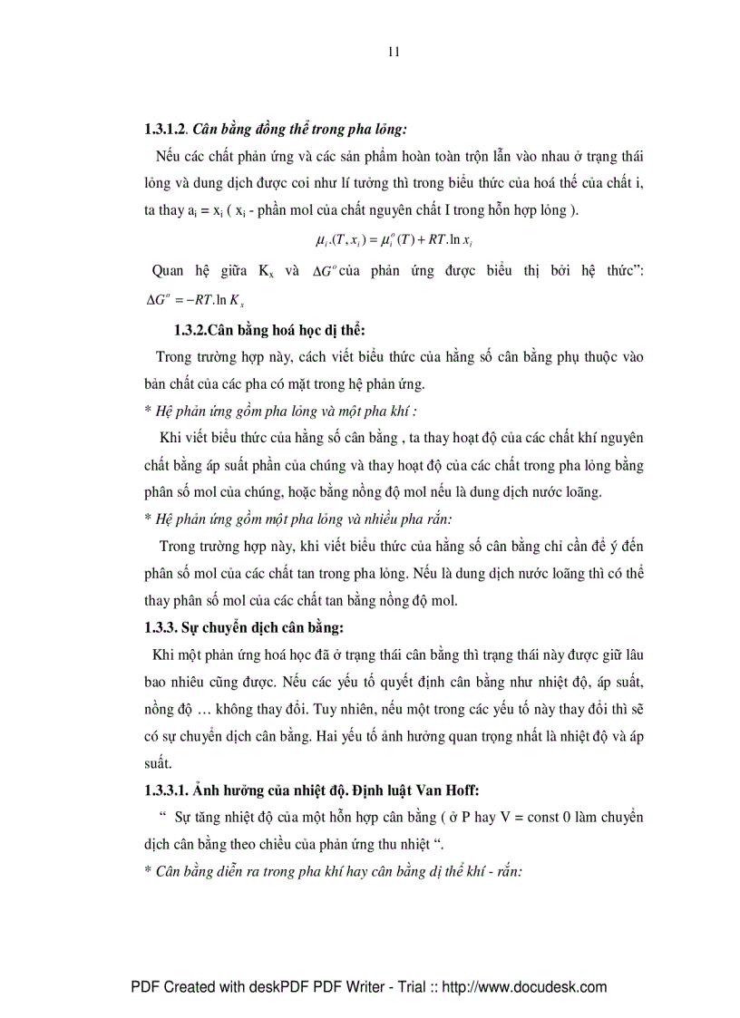 image for page Giảng dạy một số nội dung nhiệt động học trong chương trình hóa học Trung học Phổ thông