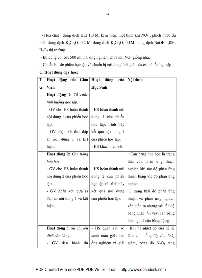 image for page Giảng dạy một số nội dung nhiệt động học trong chương trình hóa học Trung học Phổ thông