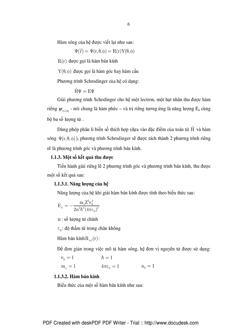 image for page Tính toán năng lượng electron bằng phần mềm Mathematica và áp dụng trong giảng dạy hóa học 10