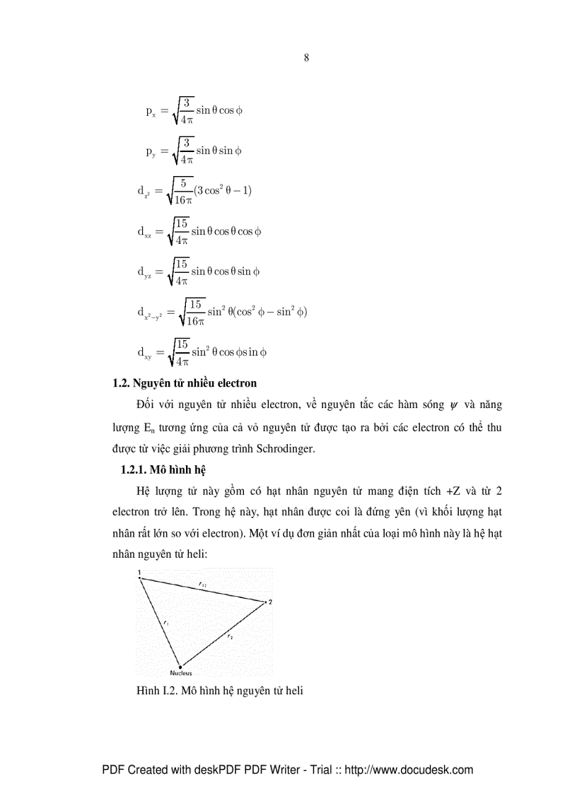 image for page Tính toán năng lượng electron bằng phần mềm Mathematica và áp dụng trong giảng dạy hóa học 10