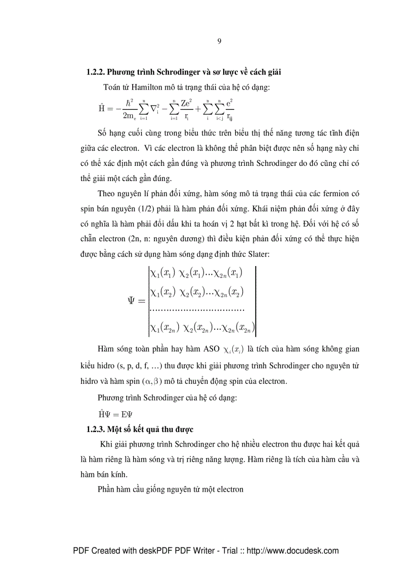 image for page Tính toán năng lượng electron bằng phần mềm Mathematica và áp dụng trong giảng dạy hóa học 10