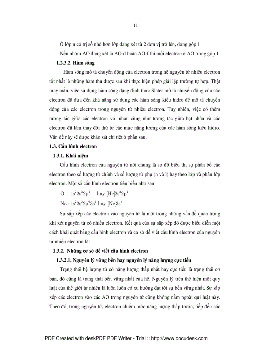 image for page Tính toán năng lượng electron bằng phần mềm Mathematica và áp dụng trong giảng dạy hóa học 10