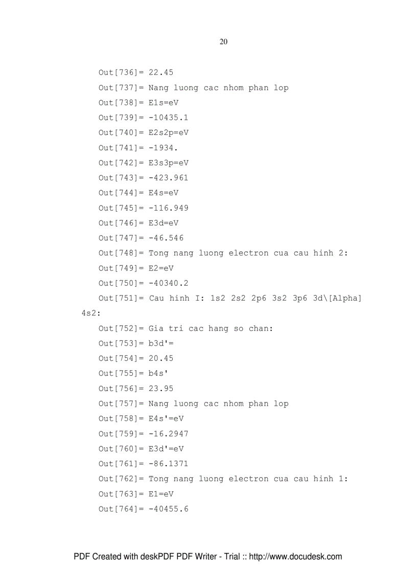 image for page Tính toán năng lượng electron bằng phần mềm Mathematica và áp dụng trong giảng dạy hóa học 10