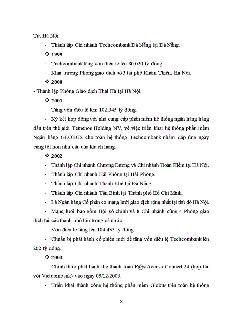 image for page Khải quát tình hình hoạt động và nhận xét về Ngân hàng Techcombank chi nhánh Hai Bà Trưng