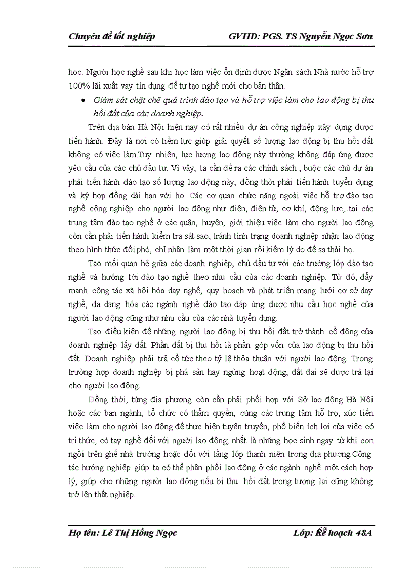 image for page Giải pháp tạo việc làm cho người lao động bị thu hồi đất trên địa bàn thành phố Hà Nội