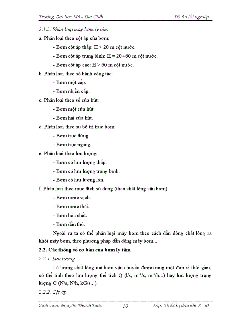 image for page Quy trình lắp đặt vận hành và sửa chữa máy bơm H C 65 35 500 trong công tác vận chuyển dầu Chuyên đề Tính toán chiều cao hút hợp lý nhằm ngăn ngừa hiện tượng xâm thực khi lắp đặt máy bơm