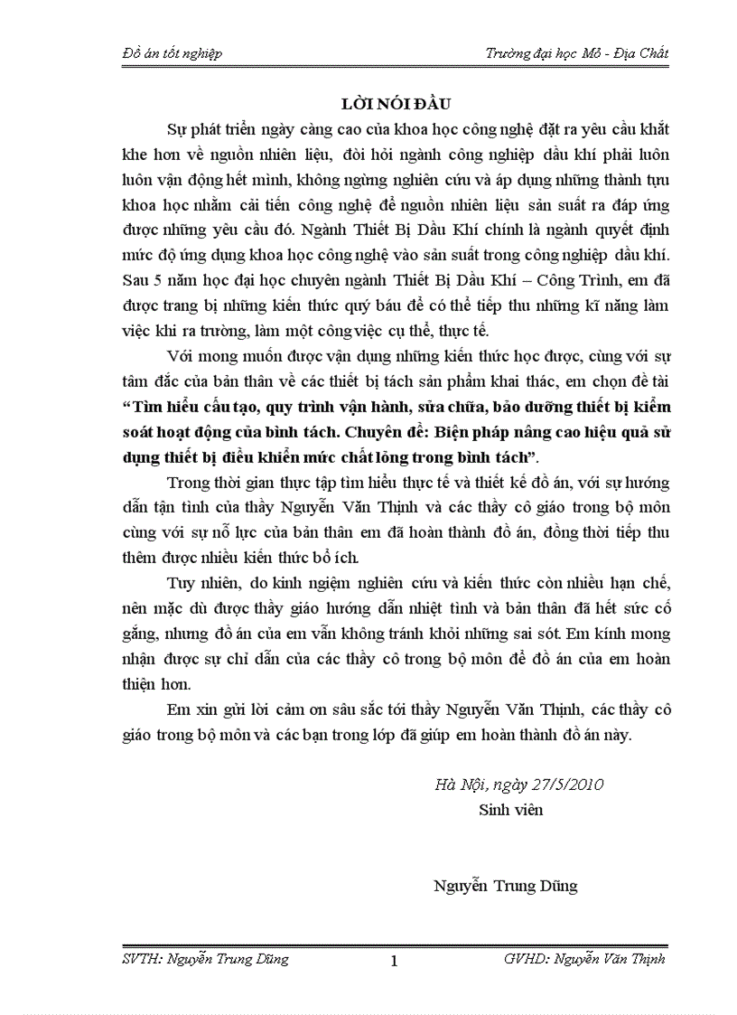 image for page Tìm hiểu cấu tạo quy trình vận hành sửa chữa bảo dưỡng thiết bị kiểm soát hoạt động của bình tách Chuyên đề Biện pháp nâng cao hiệu quả sử dụng thiết bị điều khiển mức chất lỏng