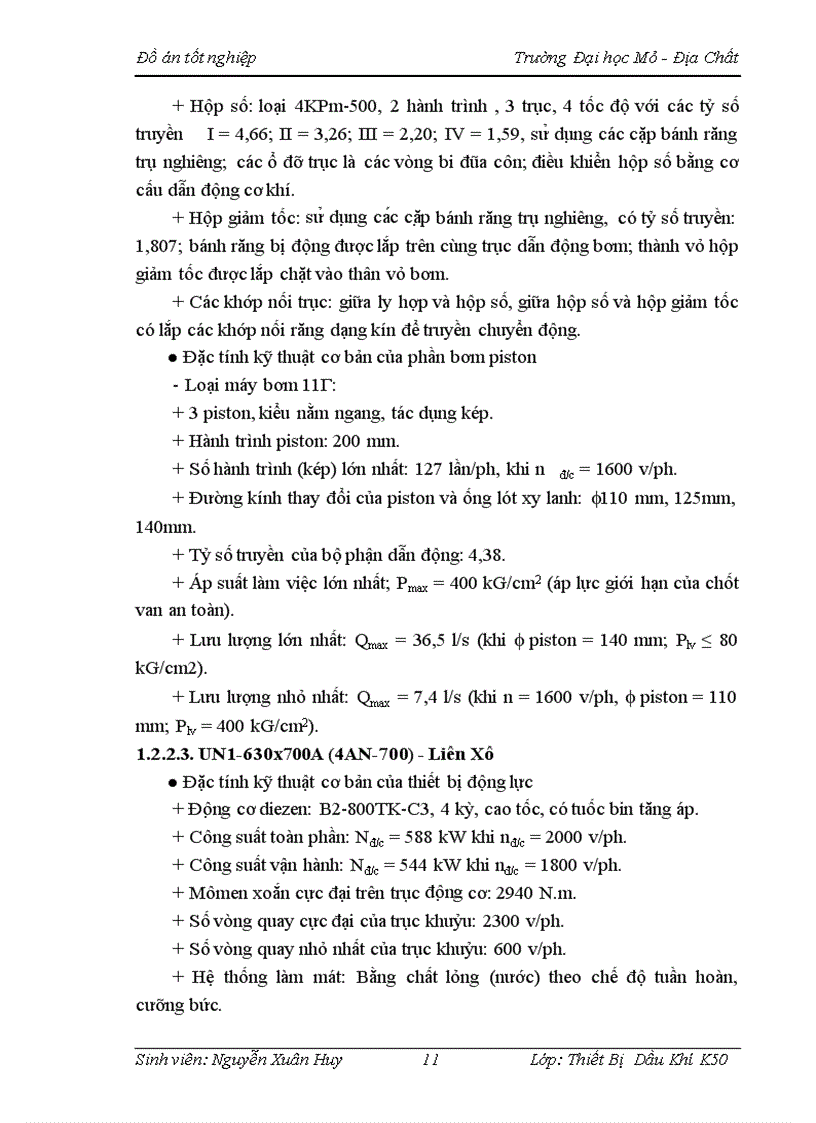 image for page Câ u ta o nguyên ly hoa t đô ng quy tri nh ba o dươ ng va sư a chư a tô hơ p ma y bơm tra m xi măng UNB1R 400 XA400 và chuyên đề tính toán lựa chọn cơ cấu dẫn động cho máy bơm 11Γ