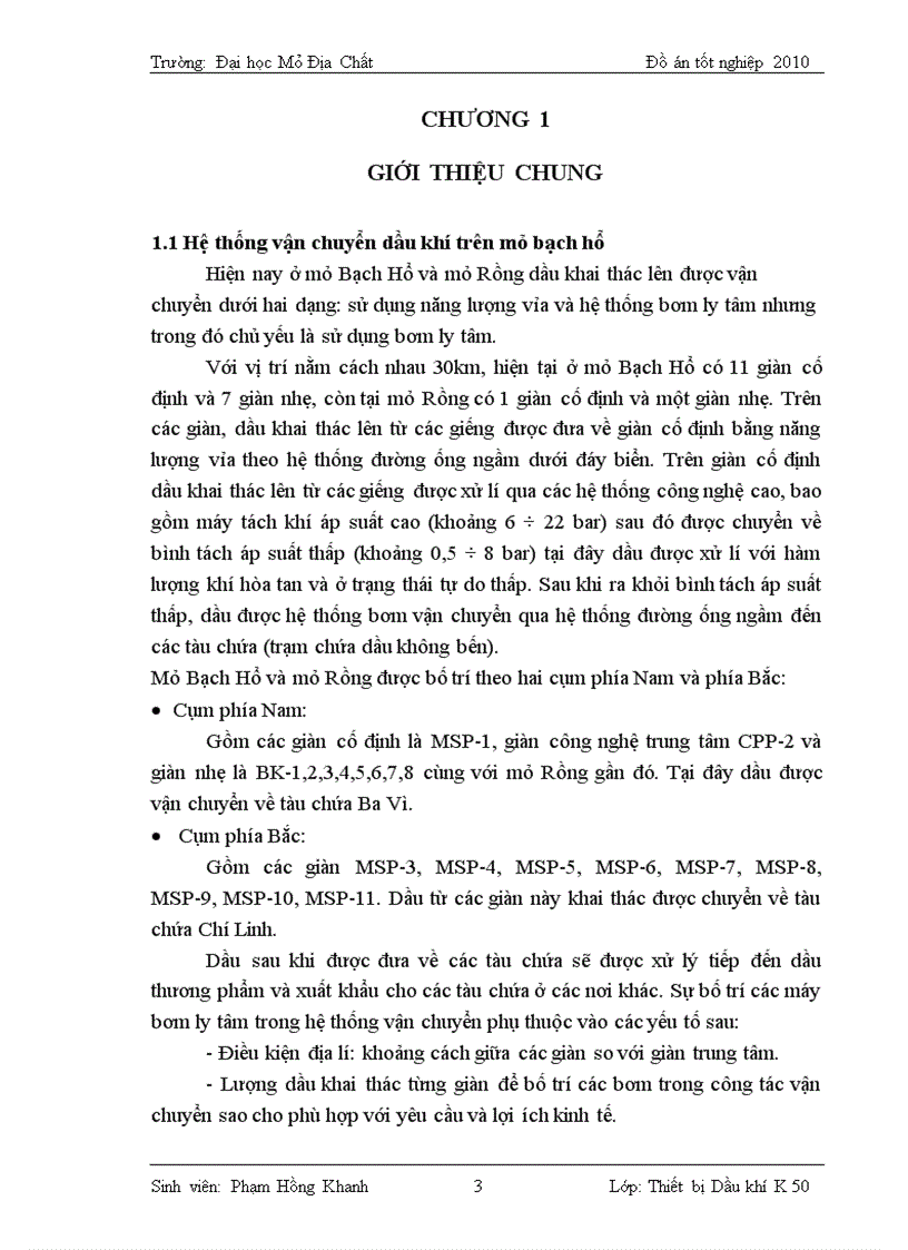 image for page Cấu tạo quy trình vận hành bảo dưỡng sửa chữa bơm ly tâm vận chuyển dầu NPS 65 35 500 tại mỏ Bạch Hổ với chuyên đề Một số hư hỏng và biện pháp hạn chế