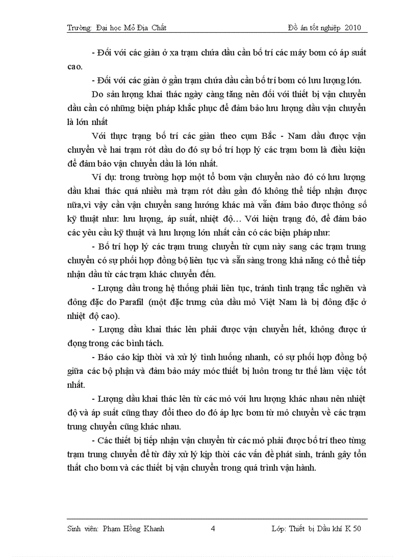 image for page Cấu tạo quy trình vận hành bảo dưỡng sửa chữa bơm ly tâm vận chuyển dầu NPS 65 35 500 tại mỏ Bạch Hổ với chuyên đề Một số hư hỏng và biện pháp hạn chế