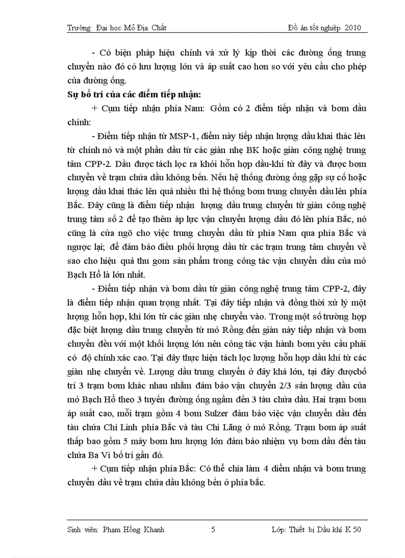 image for page Cấu tạo quy trình vận hành bảo dưỡng sửa chữa bơm ly tâm vận chuyển dầu NPS 65 35 500 tại mỏ Bạch Hổ với chuyên đề Một số hư hỏng và biện pháp hạn chế