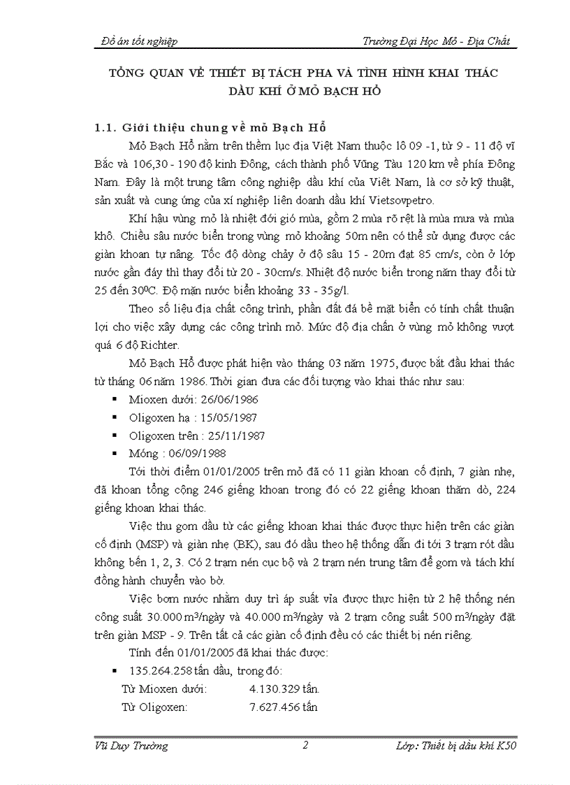 image for page Quy trình lắp đặt vận hành bảo dưỡng và sửa chữa bình tách chịu áp lực ở mỏ Bạch Hổ Chuyên đề Các biện pháp kỹ thuật nhằm nâng cao hiệu quả sử dụng của bình tách