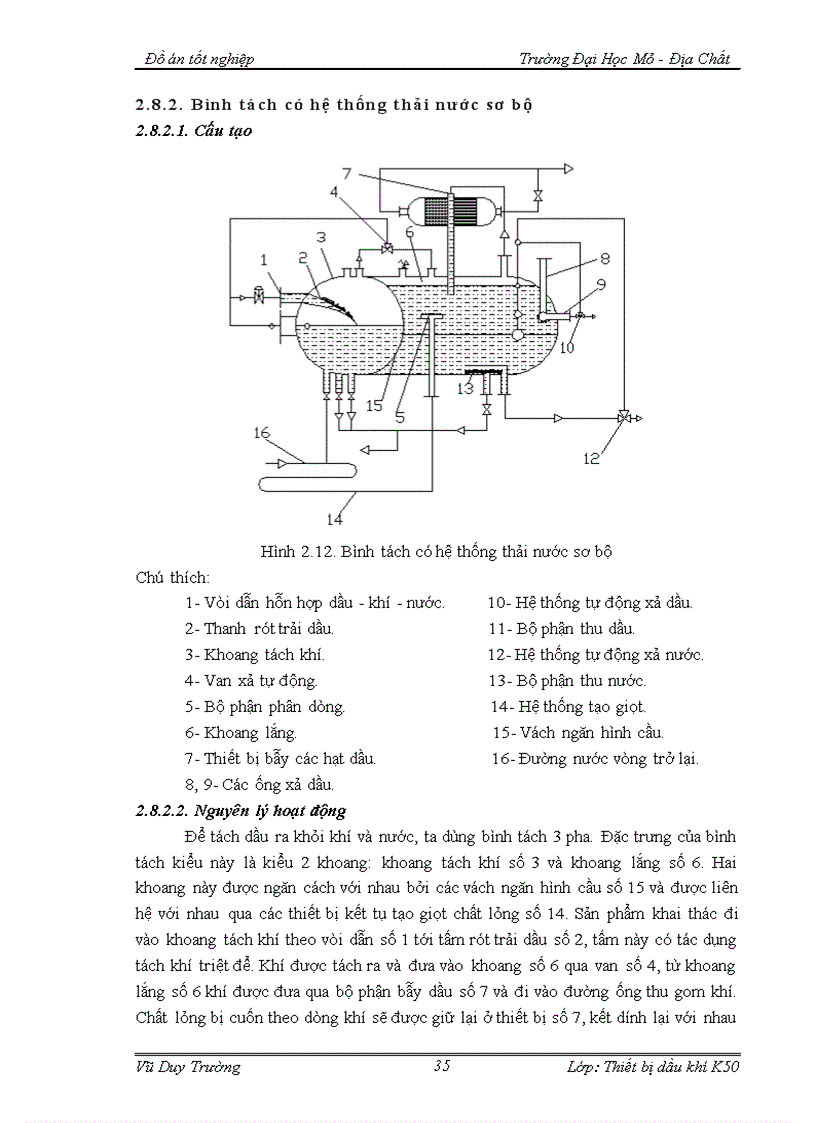 image for page Quy trình lắp đặt vận hành bảo dưỡng và sửa chữa bình tách chịu áp lực ở mỏ Bạch Hổ Chuyên đề Các biện pháp kỹ thuật nhằm nâng cao hiệu quả sử dụng của bình tách