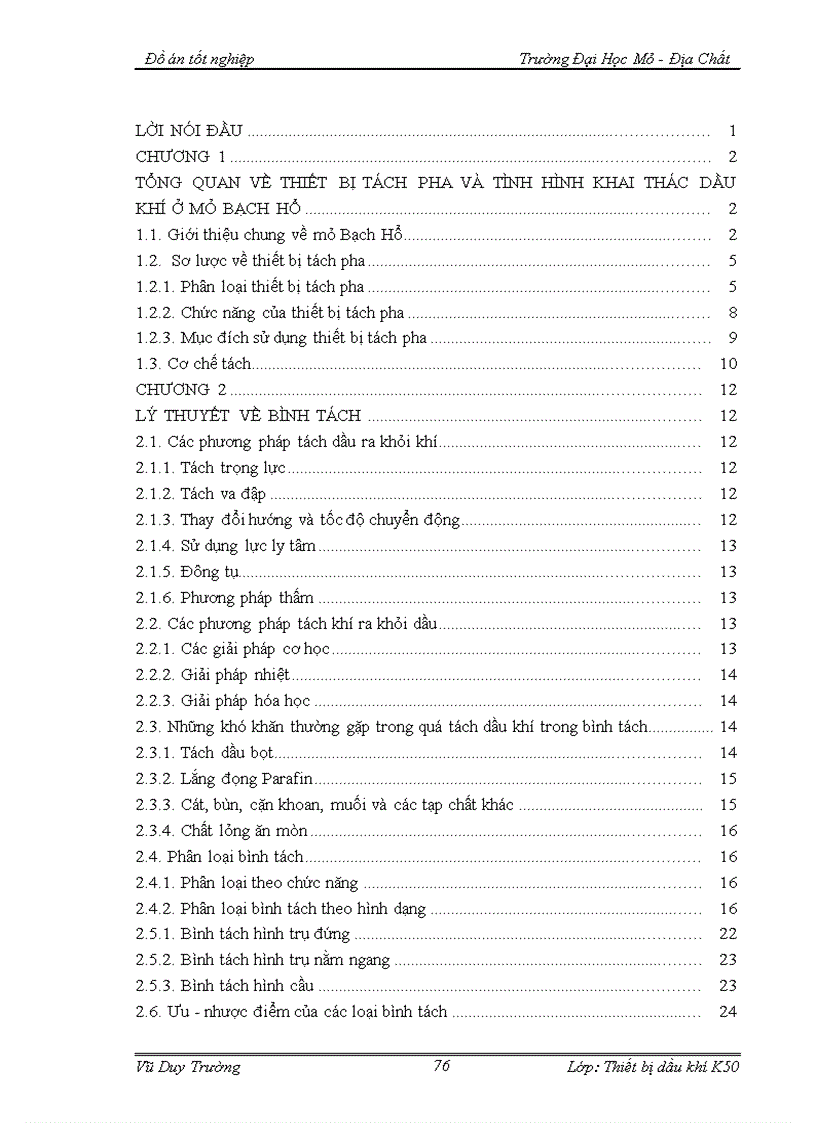 image for page Quy trình lắp đặt vận hành bảo dưỡng và sửa chữa bình tách chịu áp lực ở mỏ Bạch Hổ Chuyên đề Các biện pháp kỹ thuật nhằm nâng cao hiệu quả sử dụng của bình tách