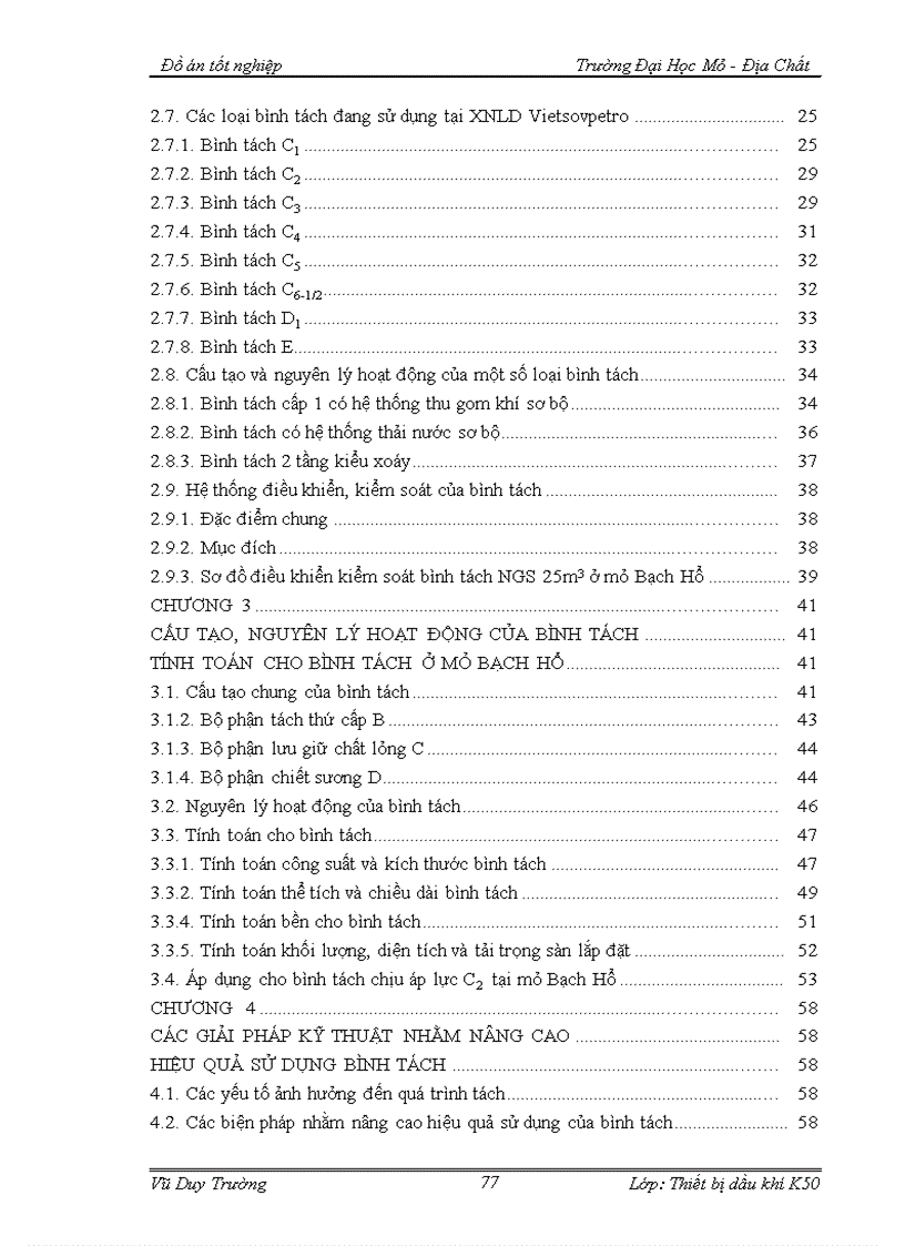 image for page Quy trình lắp đặt vận hành bảo dưỡng và sửa chữa bình tách chịu áp lực ở mỏ Bạch Hổ Chuyên đề Các biện pháp kỹ thuật nhằm nâng cao hiệu quả sử dụng của bình tách