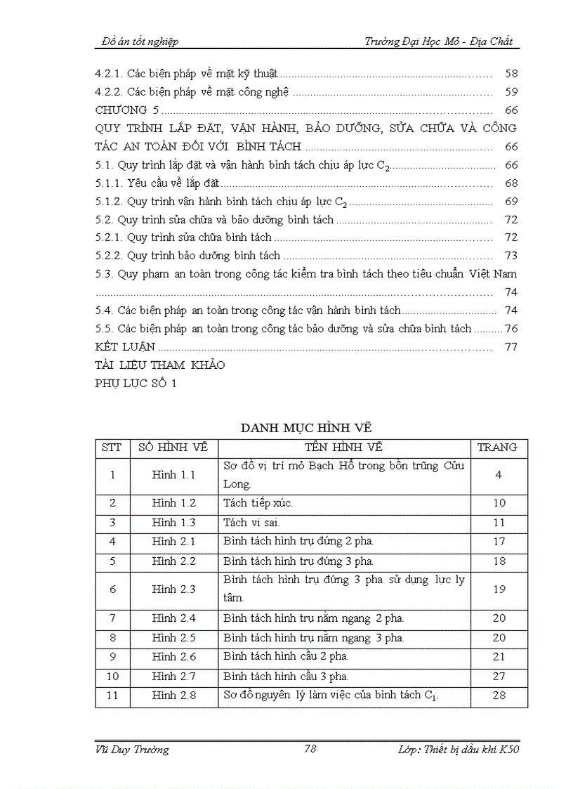 image for page Quy trình lắp đặt vận hành bảo dưỡng và sửa chữa bình tách chịu áp lực ở mỏ Bạch Hổ Chuyên đề Các biện pháp kỹ thuật nhằm nâng cao hiệu quả sử dụng của bình tách