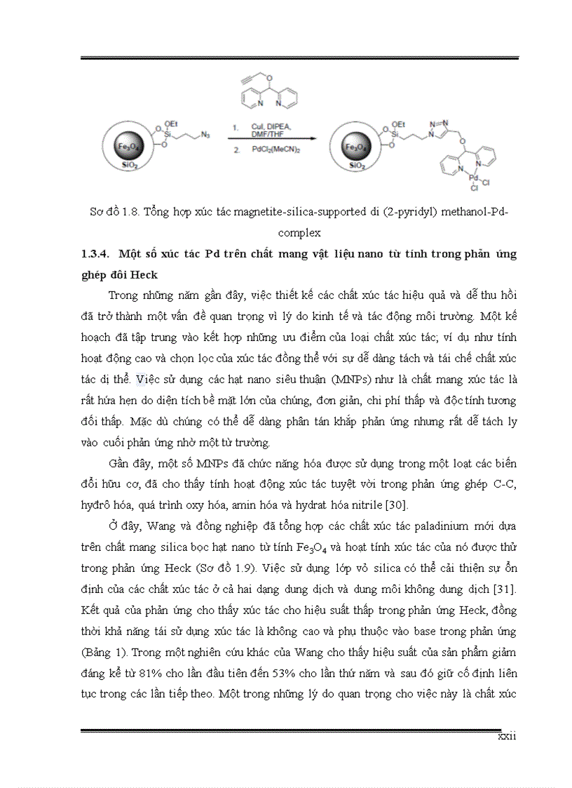 image for page Nghiên cứu thực hiện phản ứng Heck sử dụng xúc tác Palladium cố định trên vật liệu nano từ tính trong điều kiện vi sóng