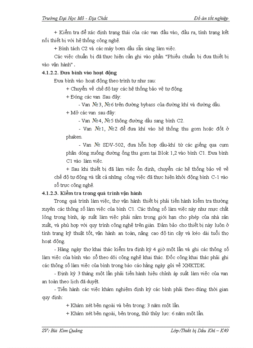 image for page Nghiên cứu quy trình lắp đặt vận hành sửa chữa và bảo dưỡng bình tách hгc tại xnld vietsovpetro